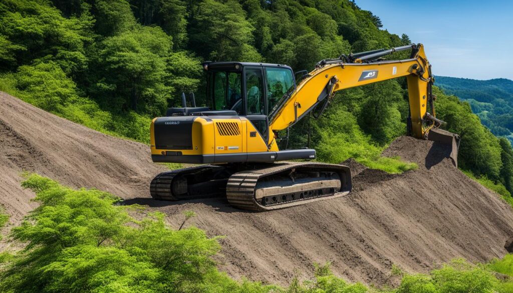 How to excavate a hill for retaining walls