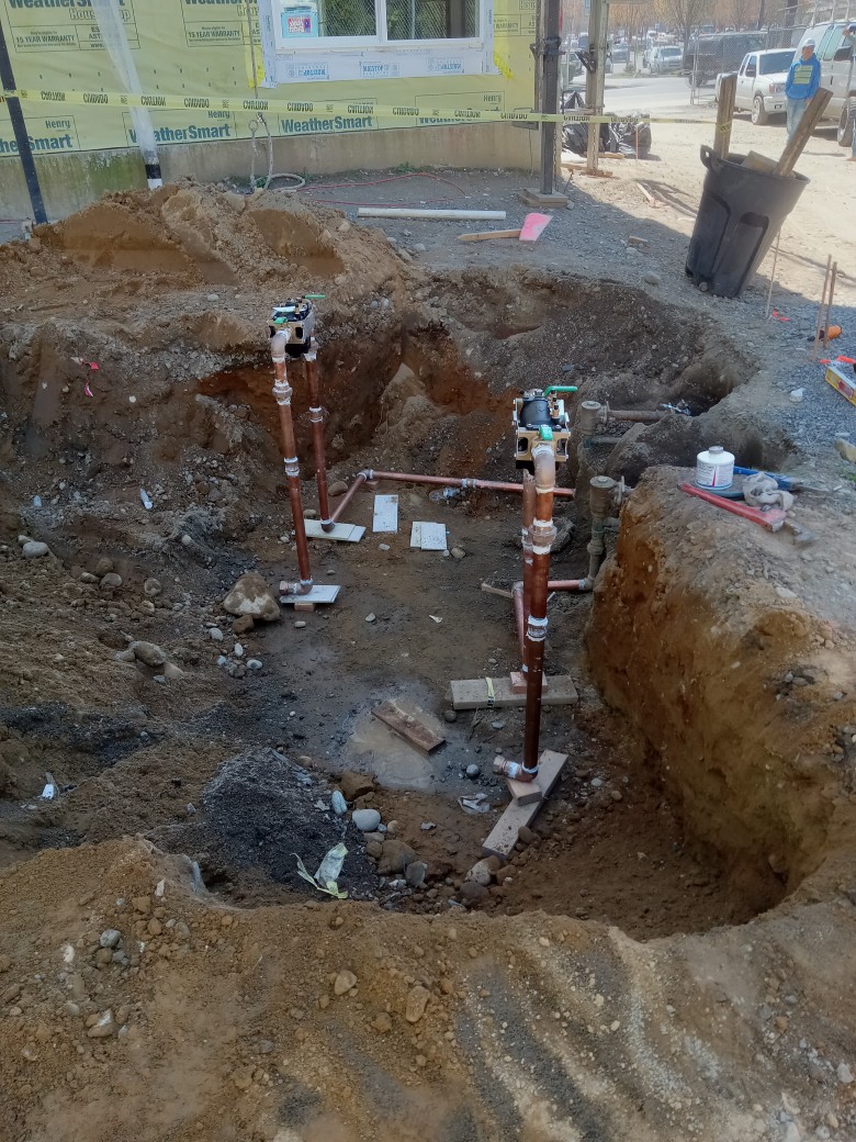 Cross connection and backflow prevention job that involved both DCBA and RPBA with Indepth Excavation