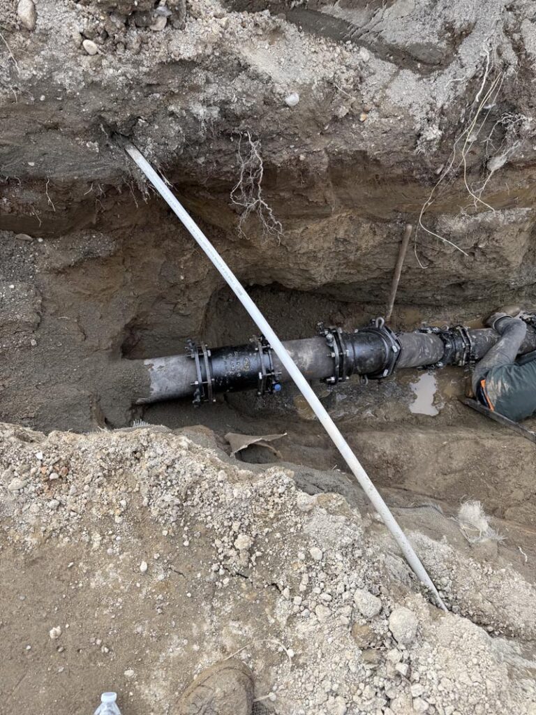 Underground Main Water Line Repair and Pipe Installation – INDepth Excavation